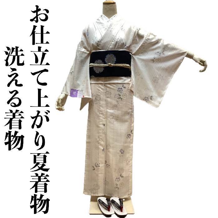 楽天市場】＜ 夏用 ＞ 絽 洗える 着物 （ M ・ Lサイズ ）お仕立て