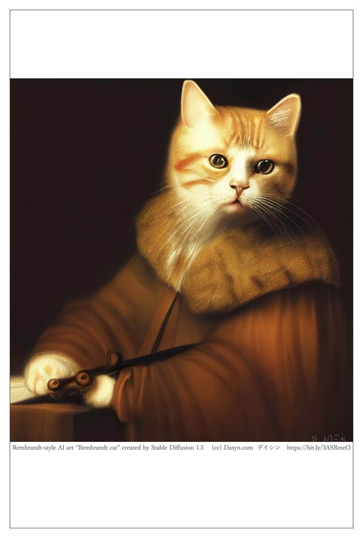 楽天市場】猫アート バロック絵画風 AIアート ポストカード 絵はがき