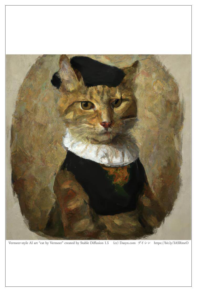 楽天市場】猫アート バロック絵画風 AIアートポスター