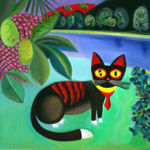 楽天市場】猫アート 近代絵画風 AIアートポスター 「アンリ