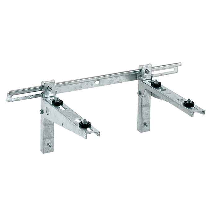 エアコン 室外機台 亜鉛メッキ パッケージエアコン B-KM壁面用架台（溶融亜鉛メッキ仕上げ）