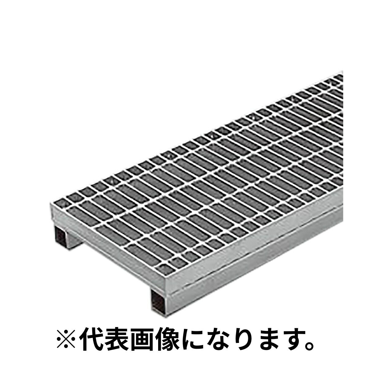 カネソウ (/BI) スチール写真製 グレーチング かさあげ型 竪どい用 プレーンタイプ 座布団付 [HSY-P-3950A]