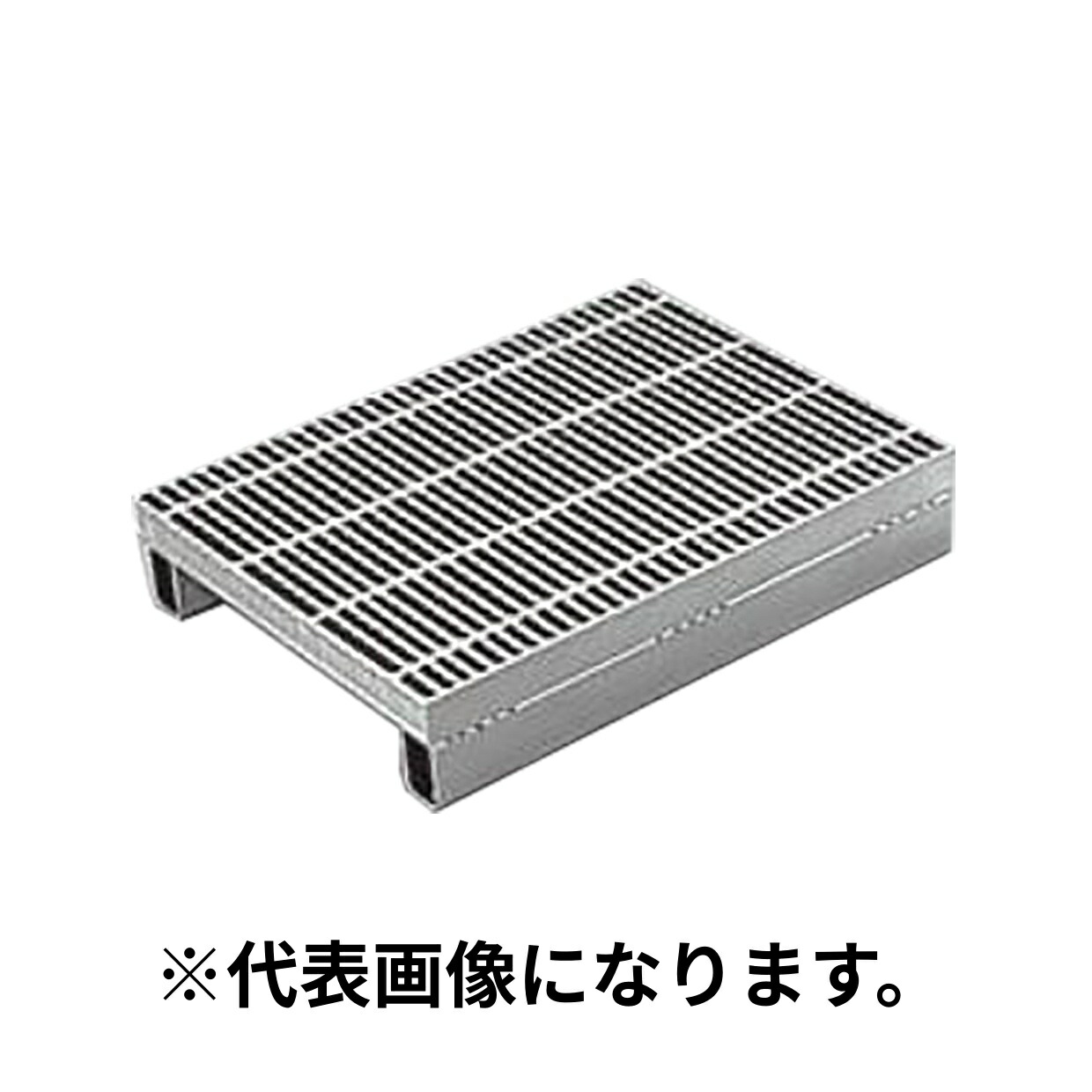 カネソウ (/BI) スチール写真製 グレーチング かさあげ型 ＪＩＳ型 竪どい用 所せまい 上滑り打ちきり 飾りつけ付 座布団付 [QXJ-P-4132A]