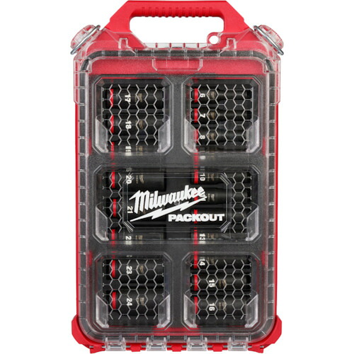 ミルウォーキー (/AN) パックアウトＳＨＯＣＫＷＡＶＥ ＩＭＰＡＣＴ ＤＵＴＹ ディープインパクトソケット ３／８インチ９．５ｍｍ角 １９ＰＣＳ ＰＡＣＫＯＵＴセット 工具 ショックウエーブ インパクトデューティ ｍｉｌｗａｕｋｅｅ ＰＡＣＫＯＵＴ [49-66-6801]｜ProShop伊達　店