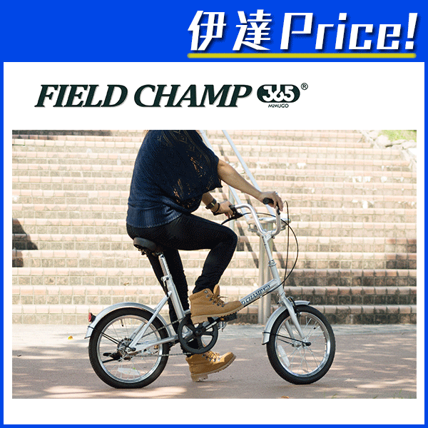訳ありのFIELD CHAMP365 FDB16 16インチ折畳自転車 シルバー [No.72750 