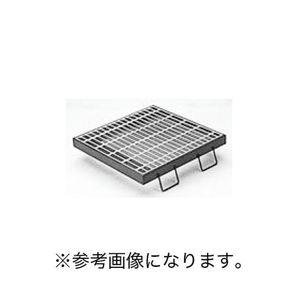カネソウ (/BI) スチール製グレーチング 枠付正方形型 プレーンタイプ 集水桝用 メインバー I バー T-14・T-6仕様 [HSC-4450A]