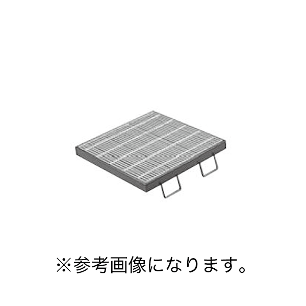 4/17 9:59までポイント2倍 カネソウ (/BI) スチール製グレーチング 枠付正方形型 細目滑り止め模様付　集水桝用 メインバー　DIバー T-2仕様 ※樹脂系塗装（受枠） [QXC-9938-K]