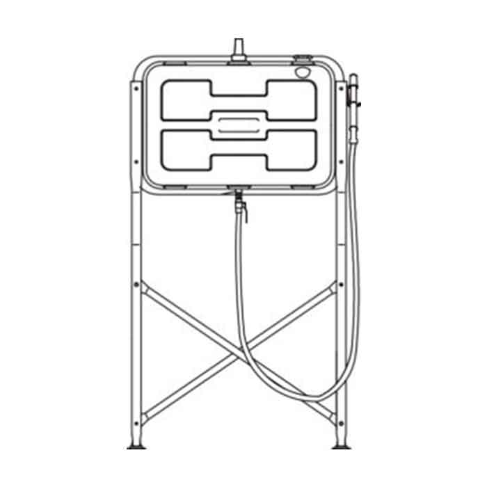 【法人のみ】サンダイヤ (/AO) 油絵の具貯蔵タンク 200型 トールレッグ 鵞鳥付き添い人印字機 オイルガンホースセット付 収容能力220L ランプ油 [KS3-200KQ]
