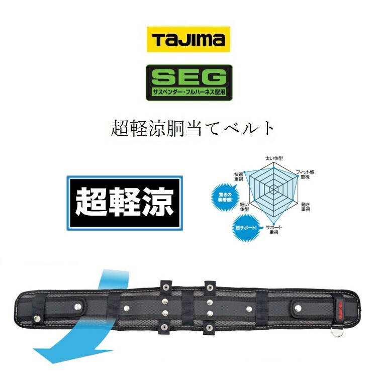 楽天市場】タジマ TAJIMA 腰当て サポーターベルト CR700 CR800 CR900 超立体胴当てベルトS・ M・Lサイズ 安全帯  墜落制止用器具関連 : だてもの