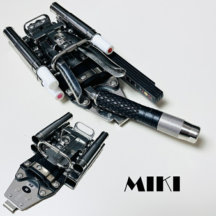※SPH1P2-B特注1※三貴 MIKI BXハッカーケース SPH着脱タイプ SPH1P2-B特注1 左側折尺+16ｍｍ ハッカー、カッター、左側折尺、16mm用マーカー(タフペイント、サクラ中字)&times;3　6連差し｜だてもの