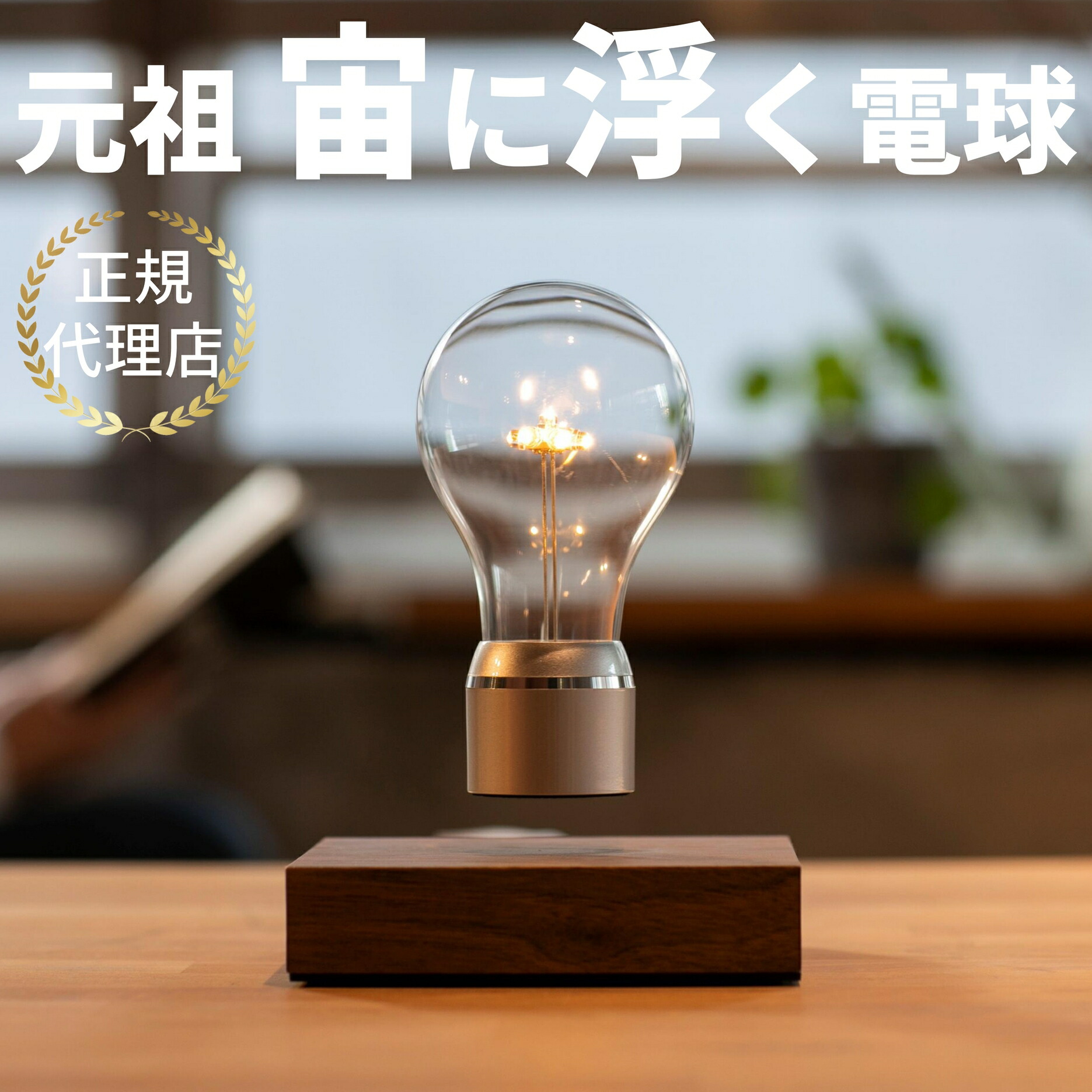 Amazon.co.jp : 浮遊電球の浮遊装飾磁気浮動ランプ LED ライト デスク ランプ テーブル ランプ夜ライト、360  度ワイヤレス自動回転ライトのユニークなギフト ルーム ホーム オフィスの装飾 : ホーム＆キッチン