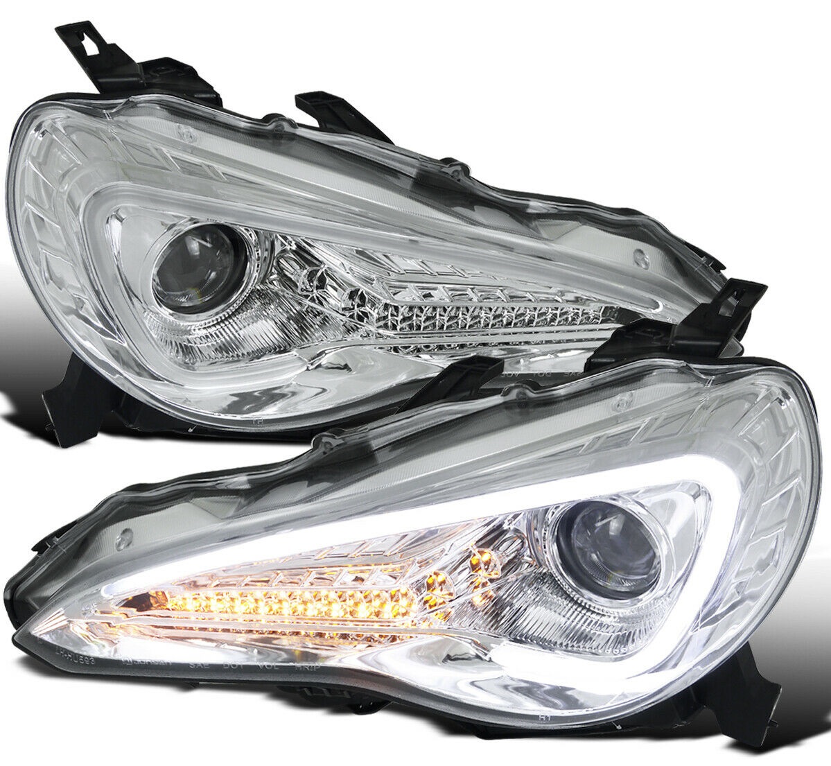 ヘッドライト 2012-2014 86 FR-S光沢のある黒いプロジェクターLED DRL