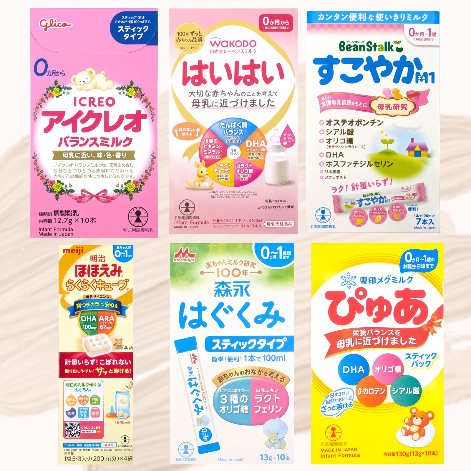 楽天市場】タイプA-6本入り 【メール便送料無料】赤ちゃん用 粉ミルク 
