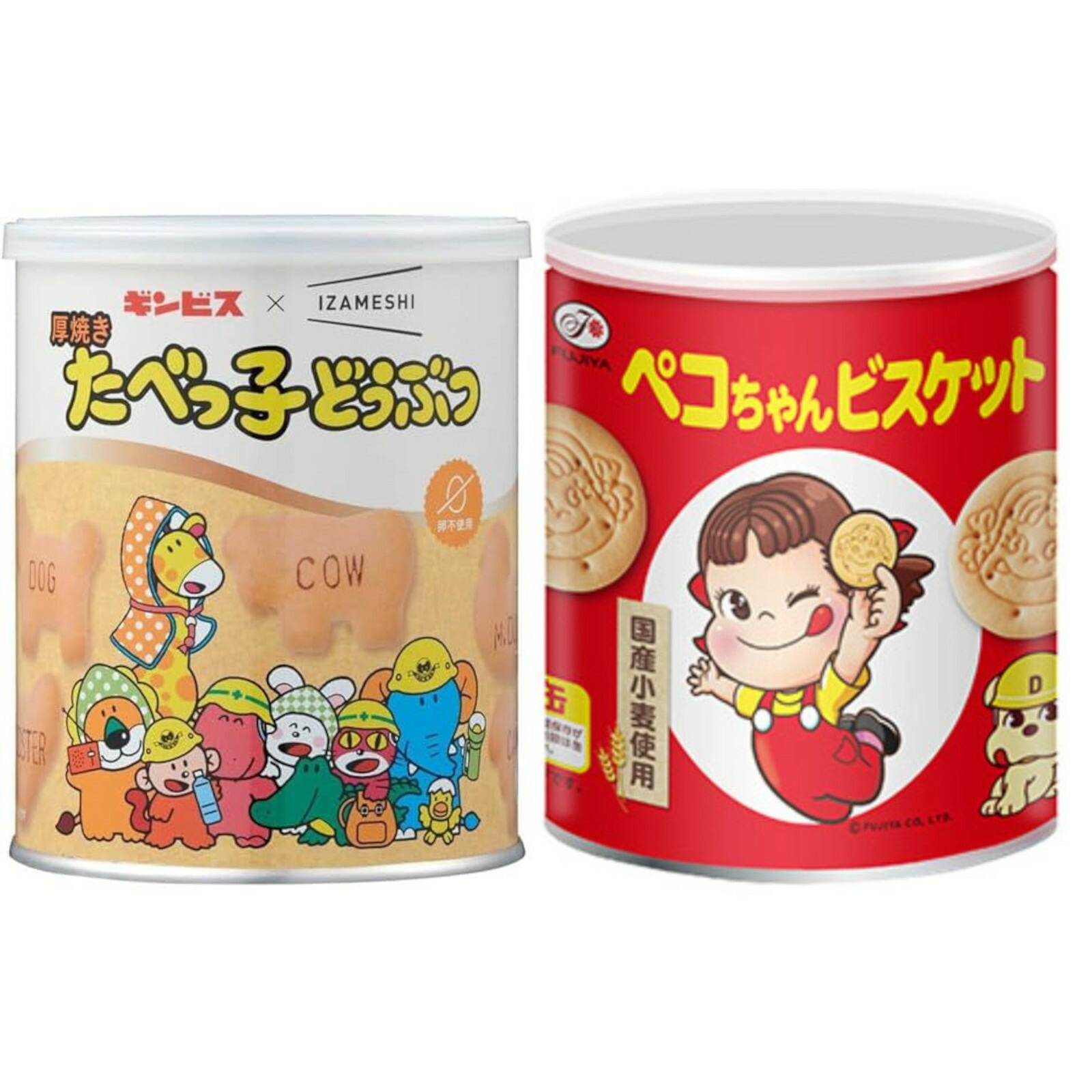 楽天市場】不二家 ペコちゃんビスケット保存缶 100g×20缶入 (保存食