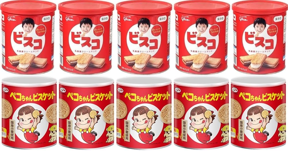 楽天市場】不二家 ペコちゃんビスケット保存缶 100g×20缶入