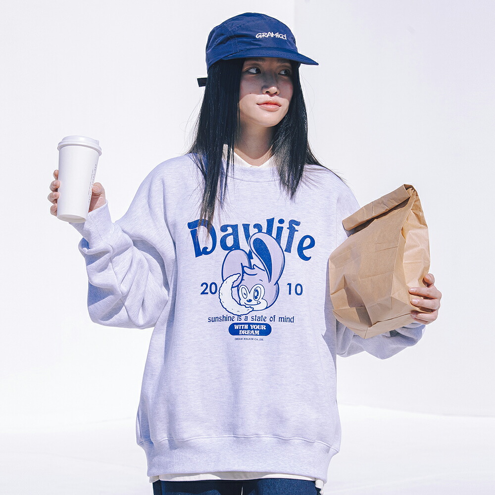 2021人気No.1の 送料無料 DAYLIFE DAINY SWEAT SHIRT 2 COLOR パーカー