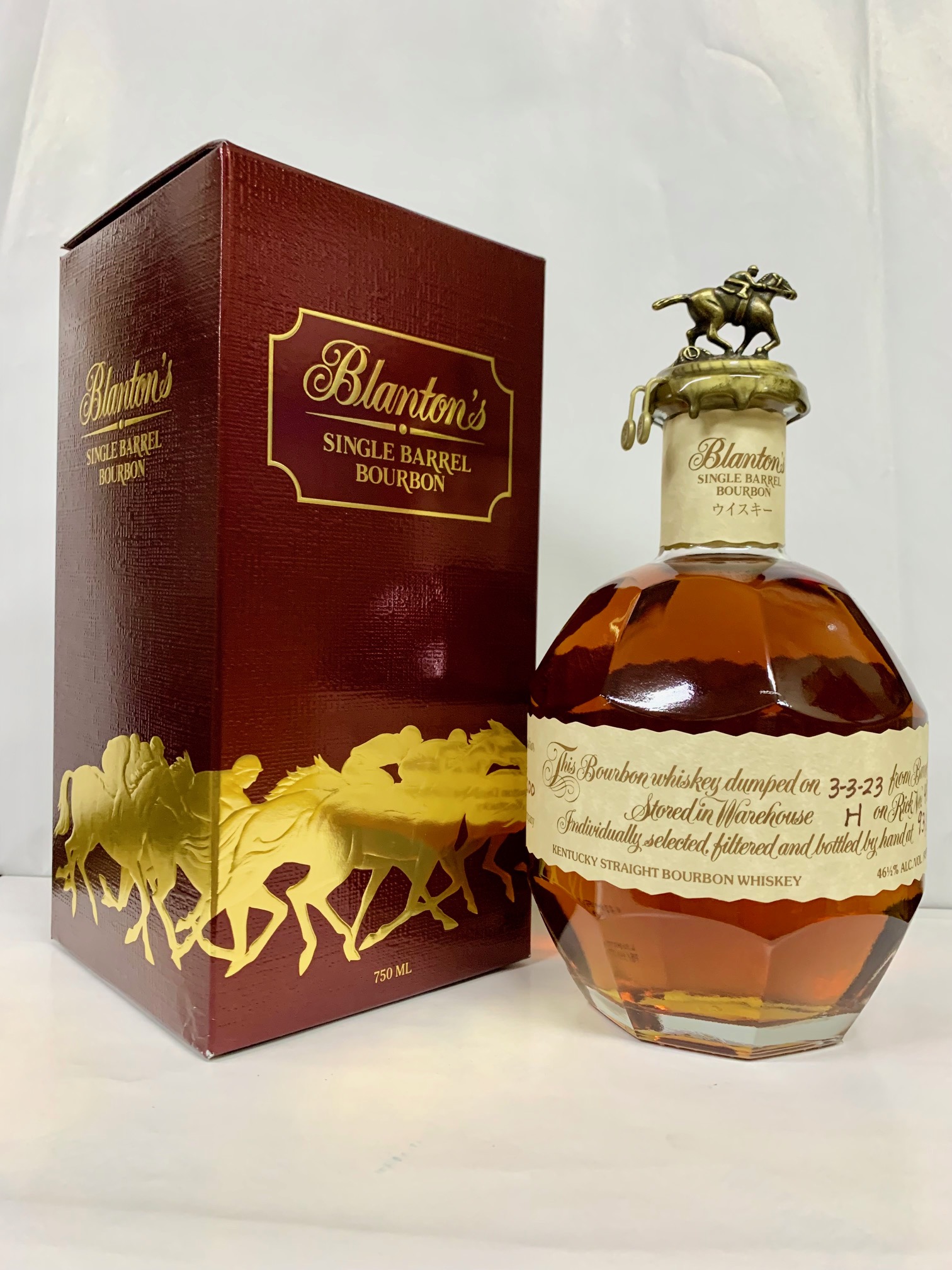P10310 未開栓! Blanton's ブラントン ウイスキー 馬 箱付き 楽天市場】ブラントン 750ml 46度 正規品 箱付 シングルバレル