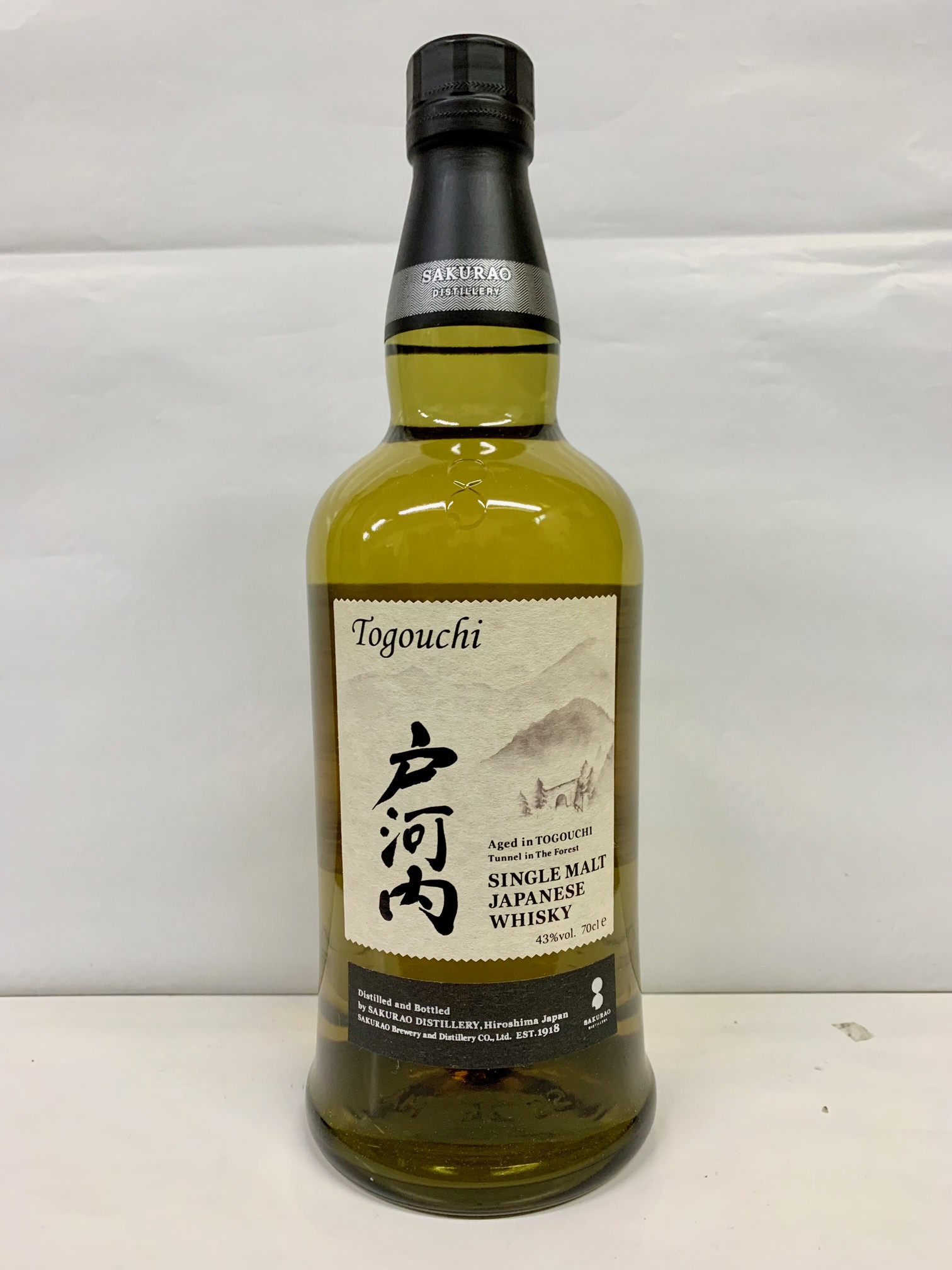 サクラオB&D　シングルモルトジャパニーズウイスキー　戸河内　43％　700ml
