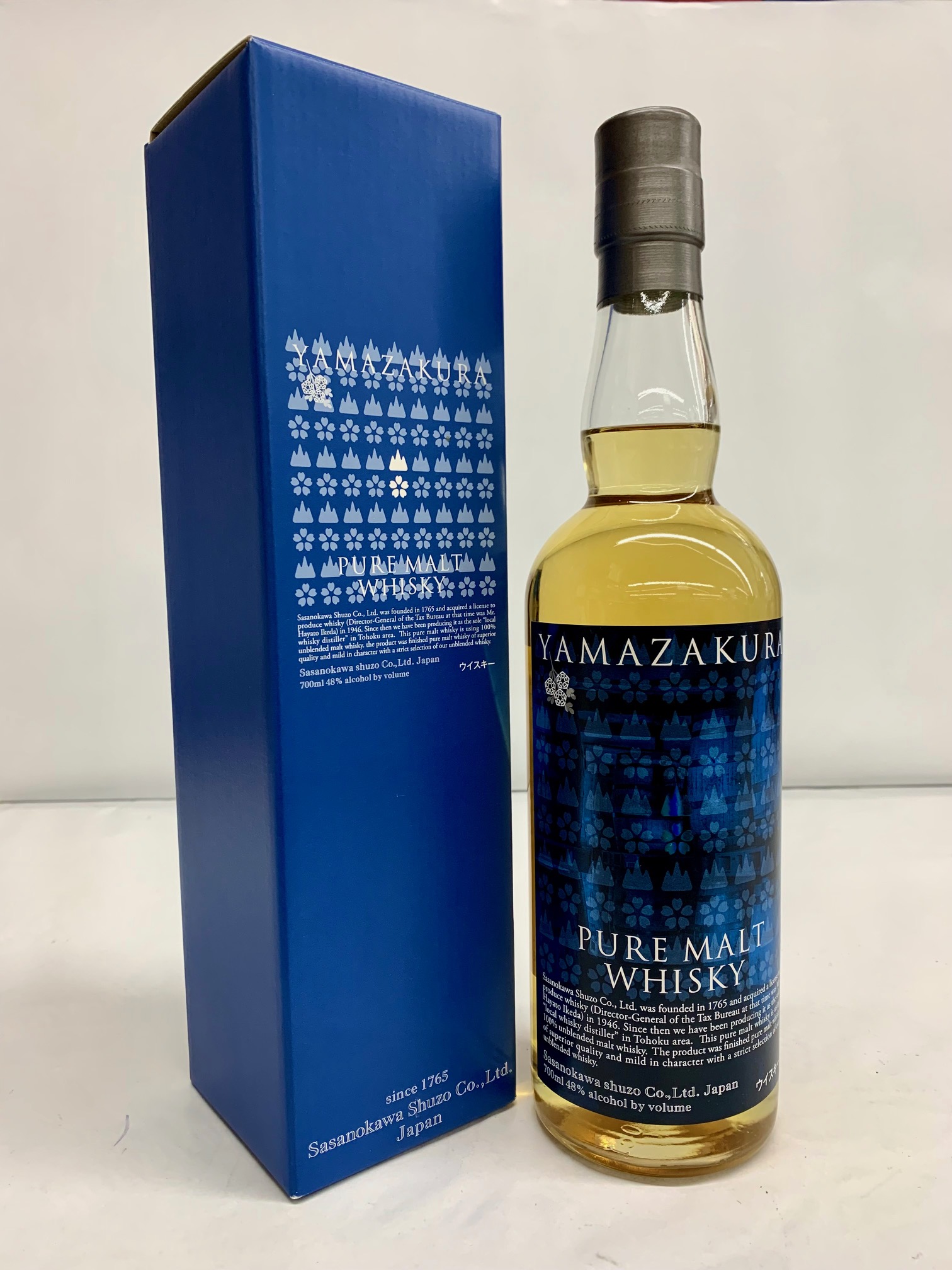 笹の川酒造　PURE MALT YAMAZAKURA　48％　700ｍｌ