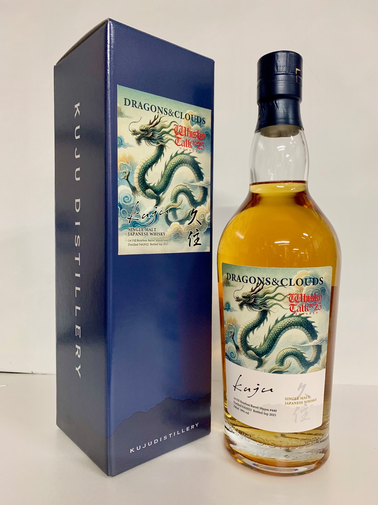 久住蒸留所　Dragons＆Clouds　シングルモルトジャパニーズウイスキー久住 2022 59％　700ml