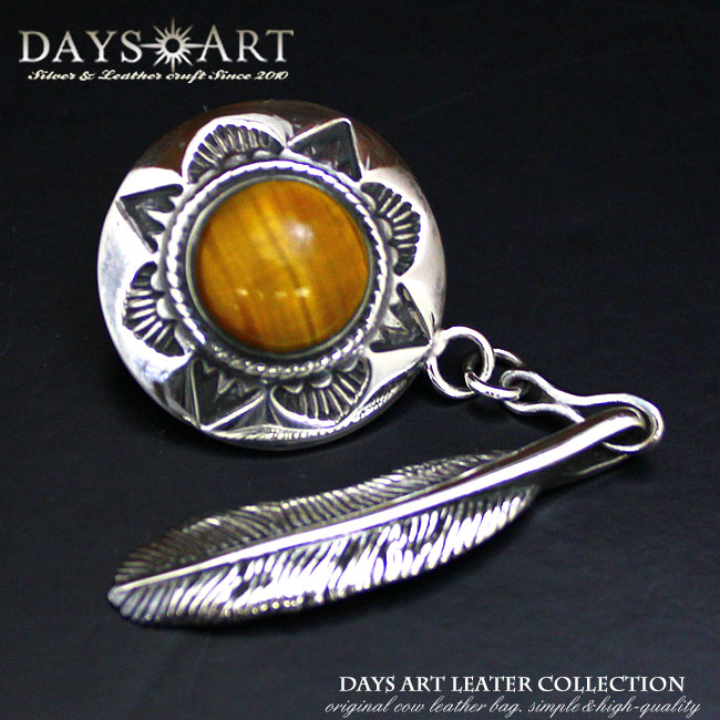 楽天市場】シルバー925 天然石 オニキスコンチョ フェザー