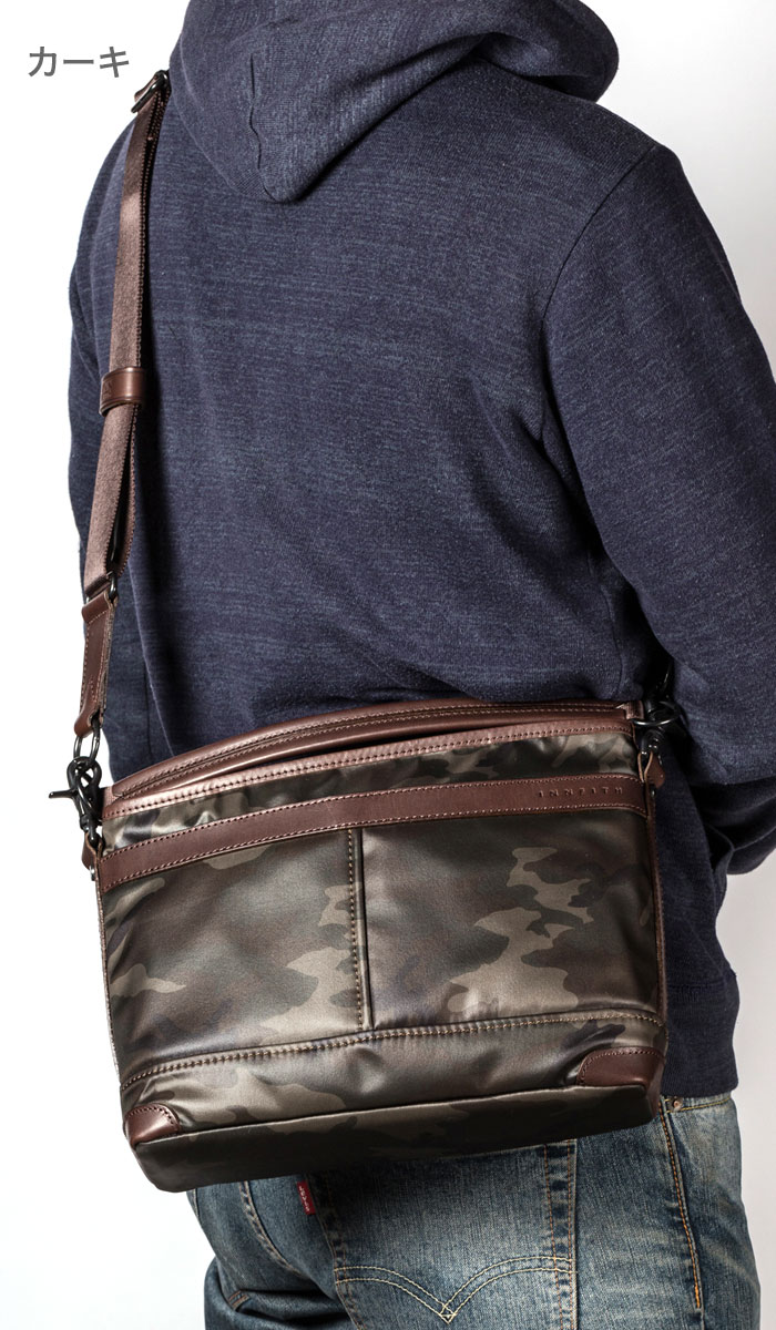希少 Innfith インフィス 日本製 レザーバッグ 2way ショルダーバッグ メンズ レディース ユニセックス 迷彩 カモフラ 本革 B5サイズ対応 カジュアル ショルダーベルト Sサイズ グレー カーキ Nz 売り切れ必至 Precisionnm Com