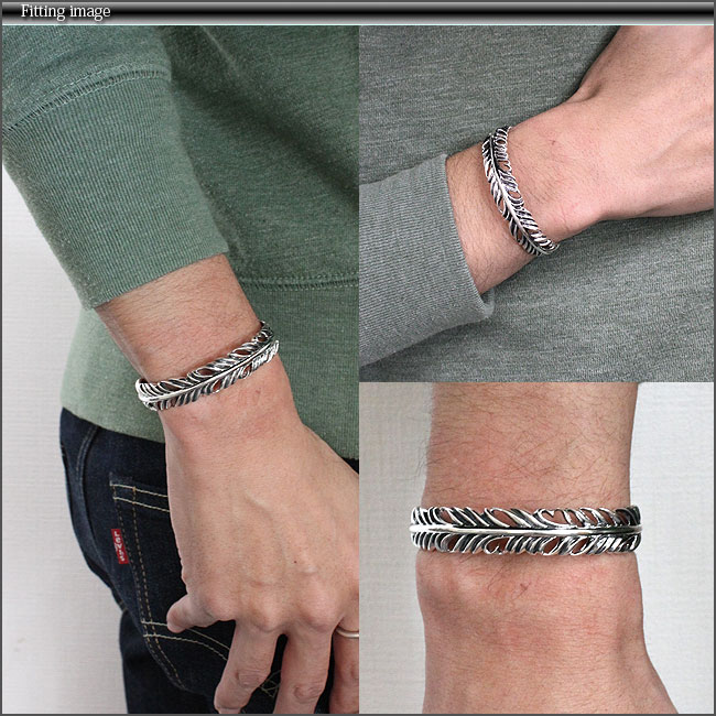 最も優遇 セール開催中 28 水 Am2時迄 シルバー925 シルバーバングル フェザーモチーフ ネイティブアクセサリー シルバーブレスレット 純銀 メンズ シルバーブレスレット Silver925 インディアンジュエリー シルバーアクセ 母の日 あす楽 Bs030 訳
