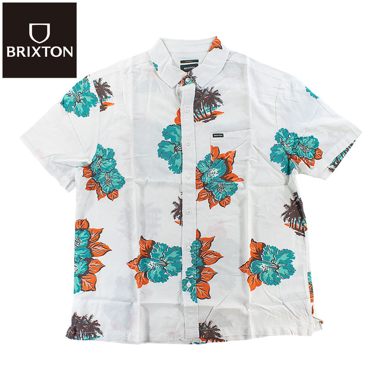 BRIXTON メンズ プルオーバー S/S SHIRTS 半袖プルオーバー 滑るゲーム盤 サーフブランド名 ブリクス英トン CRU PRINT S/S WOVEN