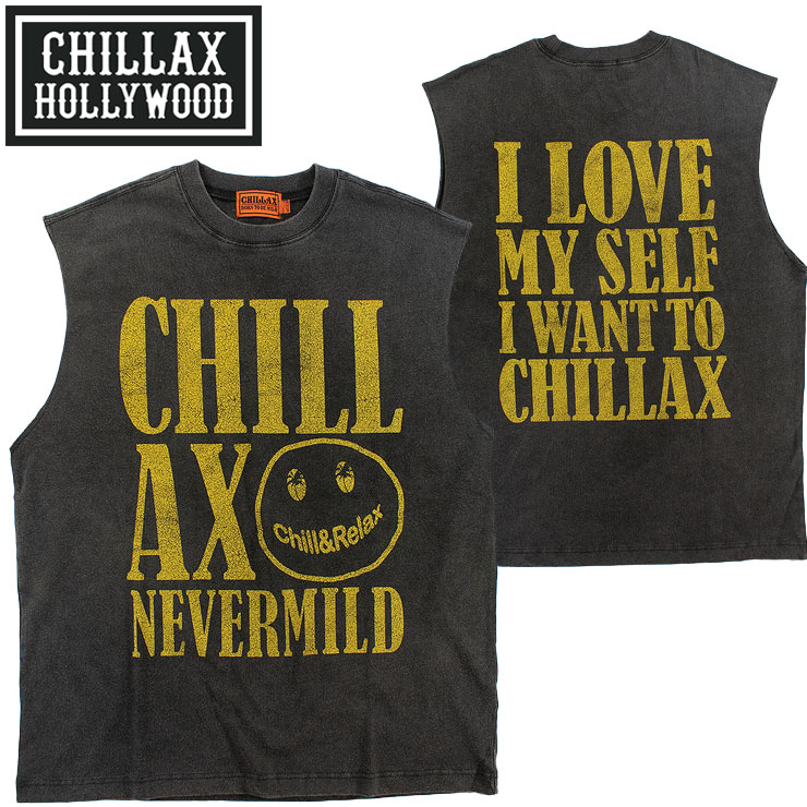 CHILLAX ブラックタンクトップ L 楽天市場】CHILLAX チラックス メンズ タンクトップ バンド