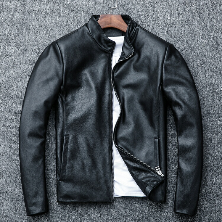 【BOMBER】新品タグ付 牛革 カウハイド レザージャケット ブルゾン 日本製 レザージャケット 本革ジャン メンズ 牛革ジャケット フライト