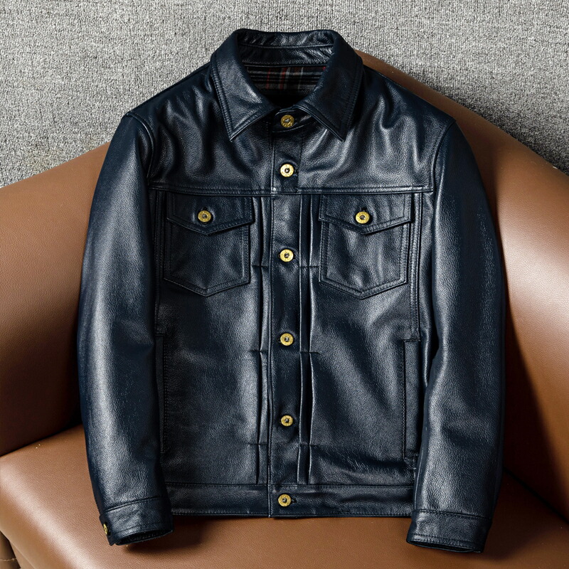 激レア　アバクロ　レザージャケット　革ジャン　ビンテージ　アメカジ 2025年最新】Abercrombie&Fitch レザージャケット・ライダースの