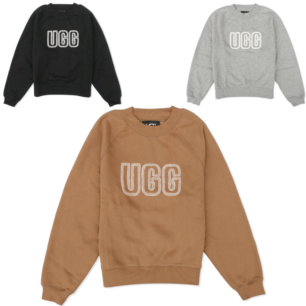 UGG アグ ロゴ トレーナー スウェット S UGG Australia アグオーストラリア ファー ロゴ クルーネック