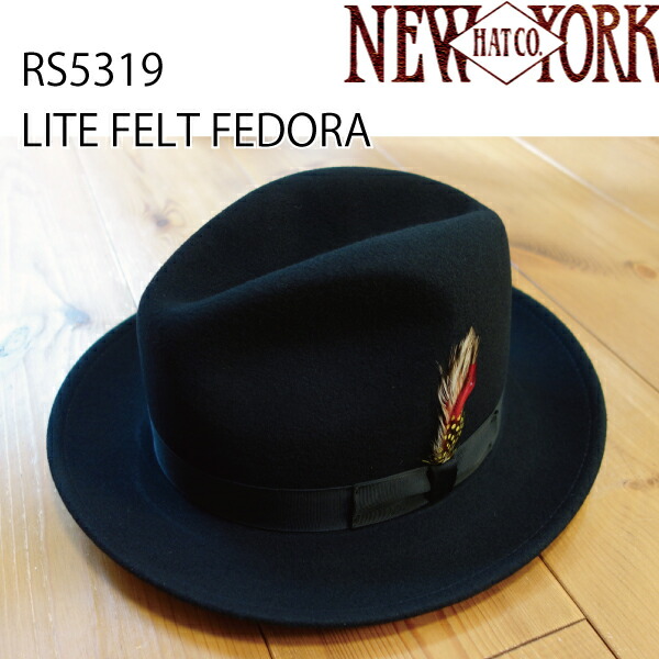 【NEW YORK HAT】即納 ニューヨークハット ライトフェルトフェドラ 中折れハット LITE FELT FEDORA RS5319 男 メンズ クラシック フエルト おしゃれ帽子 プレゼントにも 【NEW YORK HAT】即納 ニューヨークハット ライトフェルトフェドラ 中折れハット LITE FELT FEDORA RS5319 男 メンズ クラシック フエルト おしゃれ帽子 プレゼントにも