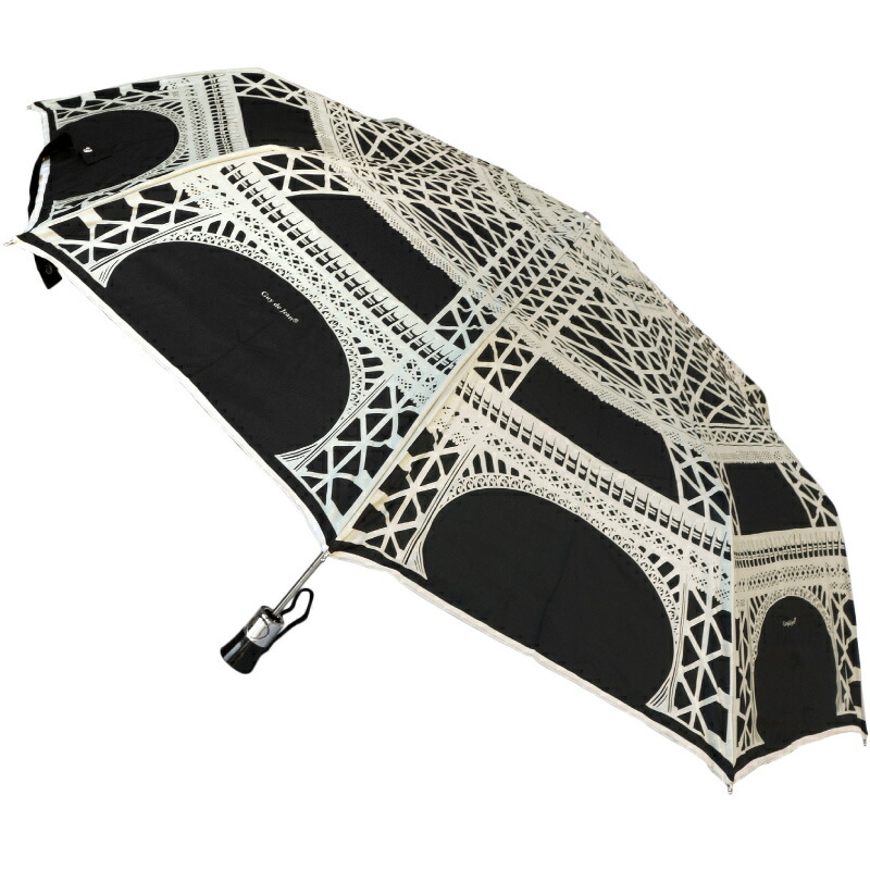 Guy de Jean ギィ・ドゥ・ジャン エッフェル EIFFEL 折り畳み傘 日がさ コウモリ傘 umbrella オート開閉 今めかしい傘 差し上げ物にも