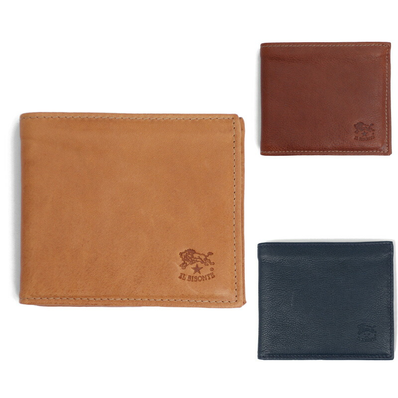 Il Bisonte メンズ財布 Ilbisonte イルビゾンテ 小銭入れ付き二つ折りレザー財布 C0487 Ilbisonte C0487 メンズ Day Tripper小銭入れ付き二つ折り財布入荷しました ヴィンテージナチュラル ネロ セピア テスタ ディ モロ ナチュラル他新色の8カラー