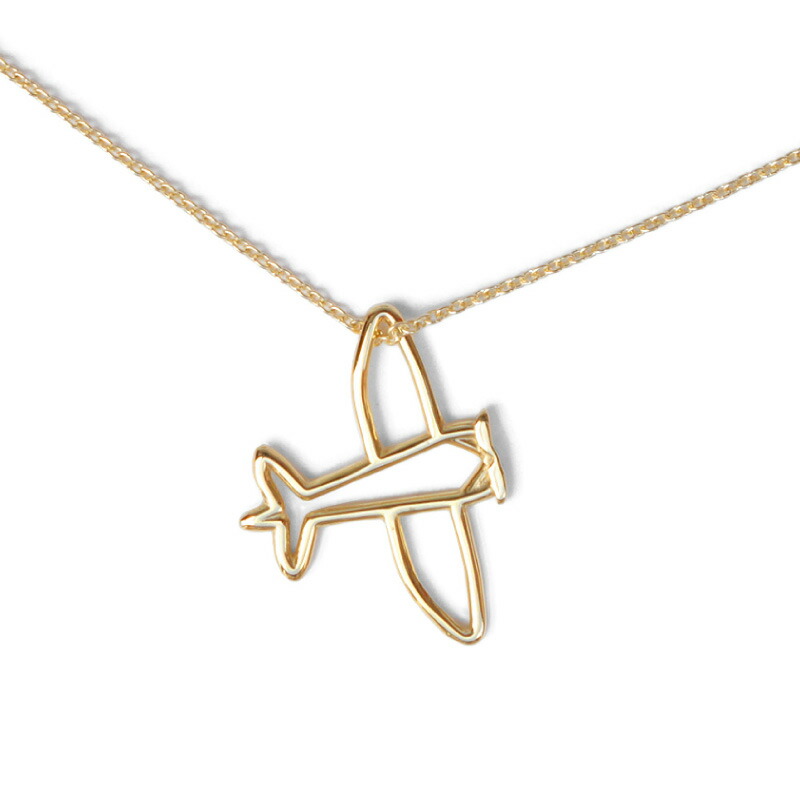 Aliita アリータ Avion 飛行機 モチーフ チェーン ネックレス Airplane Chain Necklace 9kt Yellow Gold アクセサリー Lojascarrossel Com Br