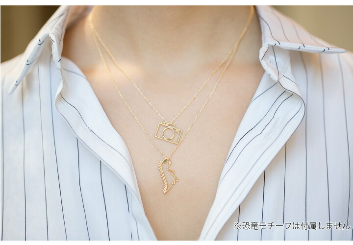 ALIITA アリータ CAMARA(CAMERA) BRILLANTE カメラ モチーフ チェーン ネックレス ホワイトダイヤモンド 付き  Chain Necklace 9kt yellow gold-white diamond アクセサリー