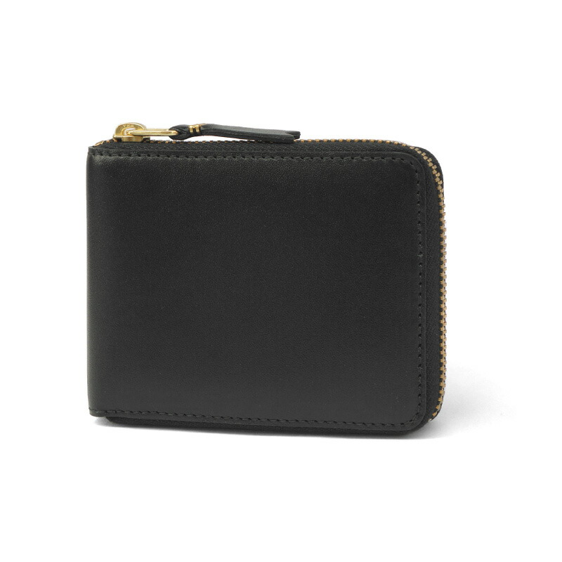 COMME DES GARCONS コムデ給仕 釣り銭入れ付き添い人ラウンドチャック二つ折りがま口 SA7100 CLASSIC LEATHER LINE バッグ・小物・ブランド雑貨-メンズ財布-財布・ケース
