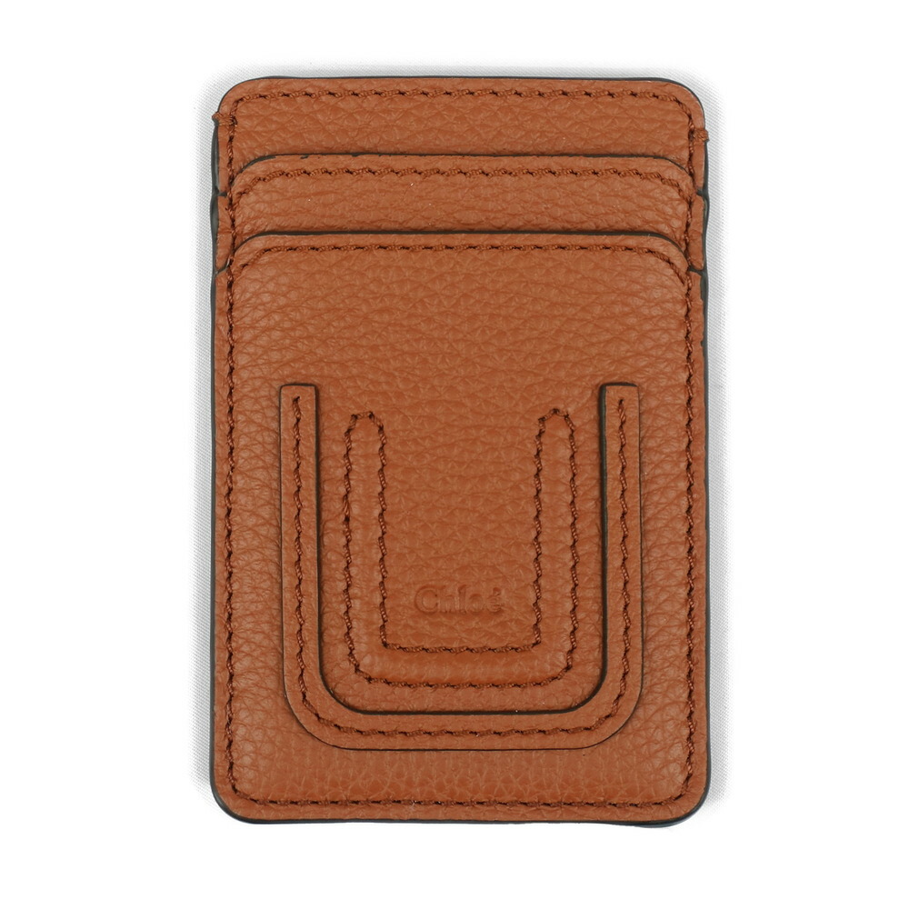 Chloe クロエ カードケース 名刺入れ ブラウン Chloe クロエ カードケース レディース ALPHABET CHC21WP015F57