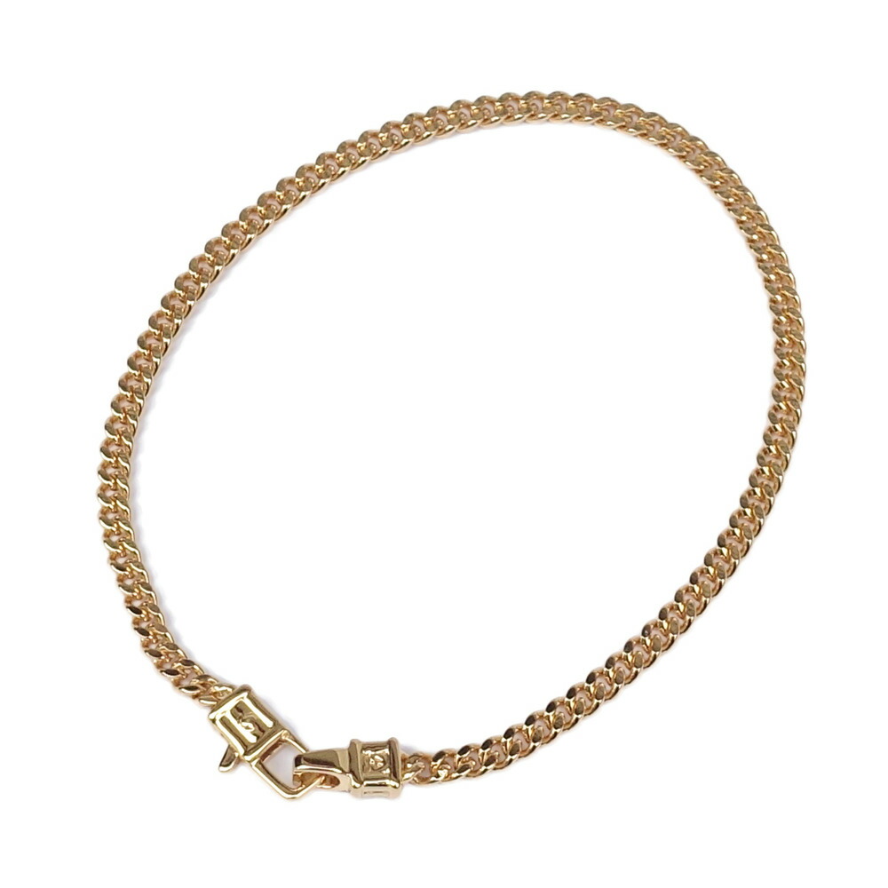 TOM WOOD トム白木 曲線状の形腕輪M ユニ一発やる Curb Bracelet M ゴールド 100258 S925 18K GOLD COATING