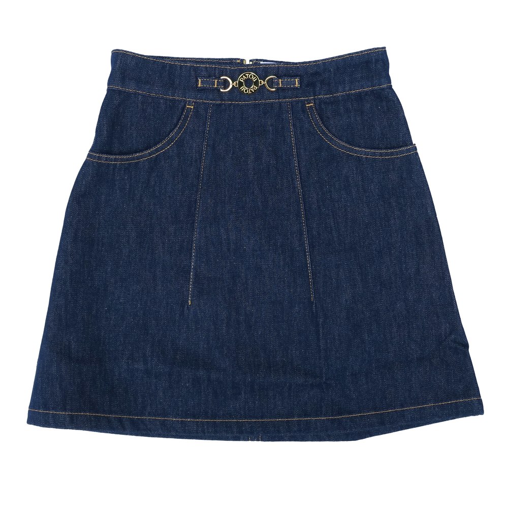 【PATOU】オーガニックコットン ツイル ベルテッド ミニスカート Patou | オーガニックコットン ツイル ベルテッド ミニスカート