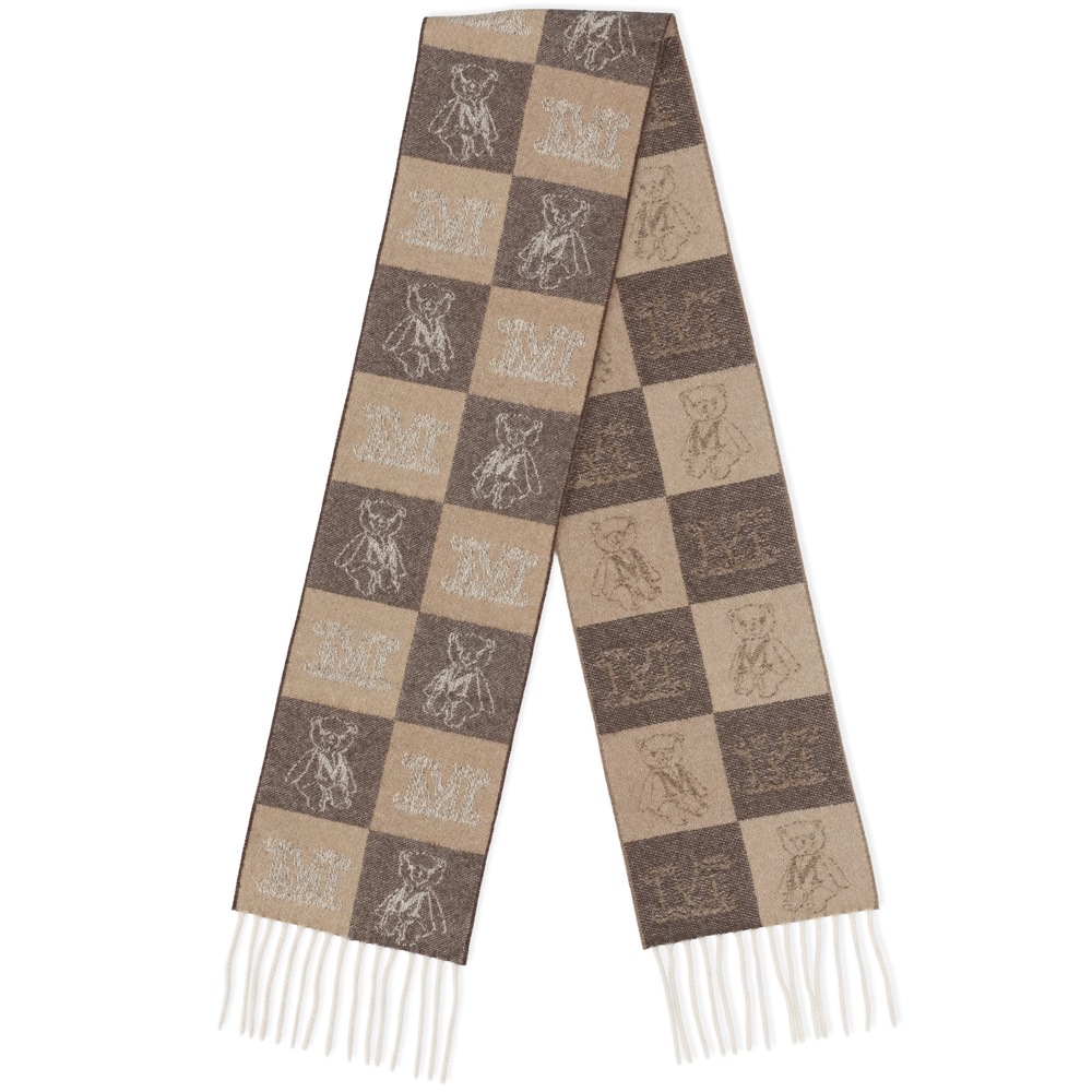 MAX MARA マックスマーラ MXAZIGOTE ズィゴーテ ジャカード カシミヤ スカーフ テディ マフラー 2624546361600 キャメル001 CAMMELLO|Day Tripper