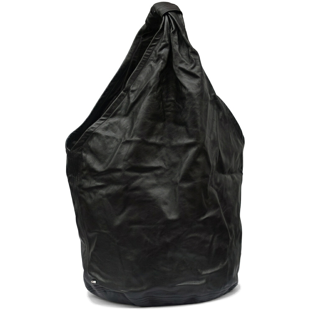 OUR LEGACY アワーレガシー ドリップ御徒面子 ショルダーバッグ DRIP BAG Black Leather A2258DMB