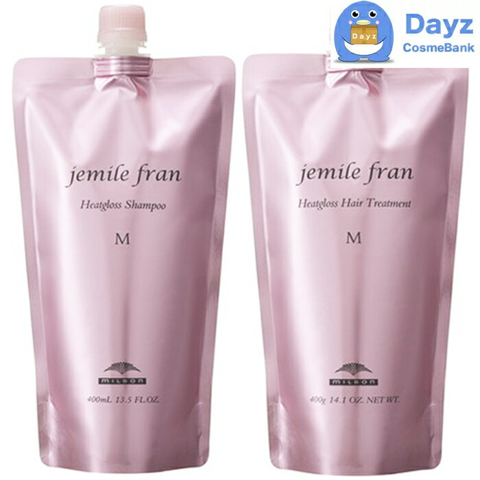 ミルボン ジェミールフラン ヒートグロス シャンプー M 400mL 詰め替え用　6点セット　｜　ヘアシャンプー / なめらかタイプ 楽天市場】ミルボン ジェミールフラン ヒートグロス シャンプー M