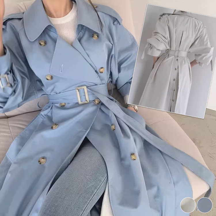 サイドプリーツトレンチ サイドプリーツトレンチコート WEB限定】サイドプリーツトレンチ