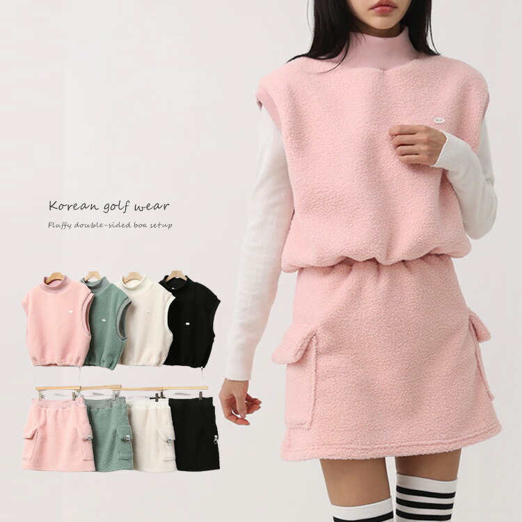 ゴルフレディーススーツ、ノースリーブトップ+ショートスカート、プレッピースタイル ゴルフレディーススーツ、ノースリーブトップ+ショートスカート