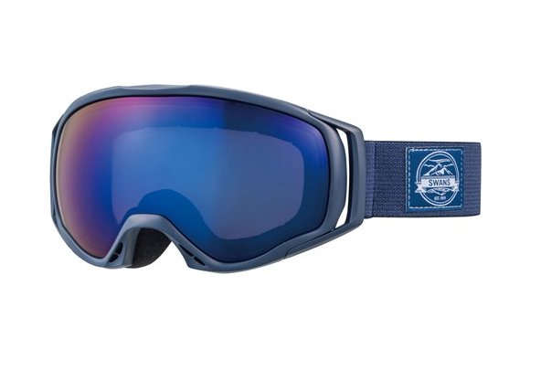 メーカー取り寄せ品ご注文後在庫の有無メールします。SWANSスキーゴーグル060-MDHSMNV色フレームマットネイビーレンズブルーミラー×グレイ