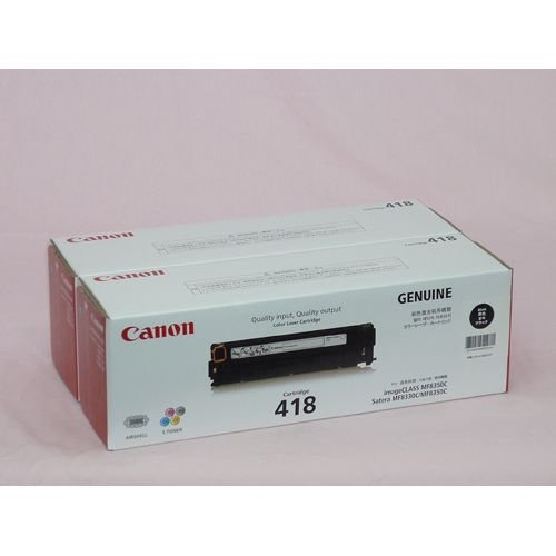 送料無料(沖縄、離島を除く) キヤノン CRG-418BLKVP (ブラック) 【トナー】｜い-ぐる　店