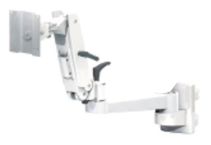 【純正品・新品】FORVICE(日本フォームサービス) FFP-QAL-PB-EF　モニター用クレーンアーム(簡易ロックタイプ)+ポールクランプ付垂直ベース(レバーなし)+延長アーム(レバーなし)