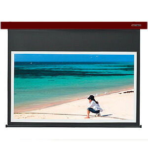 【純正品・新品】キクチ科学研究所 SES-80HDWA/R 電動巻き上げスクリーン 80型 フルハイビジョンサイズ(16:9) 赤色 Stylist ES ※日時指定不可
